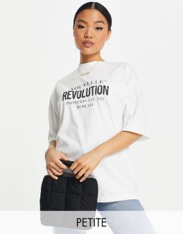 Revolution Print White Tshirt