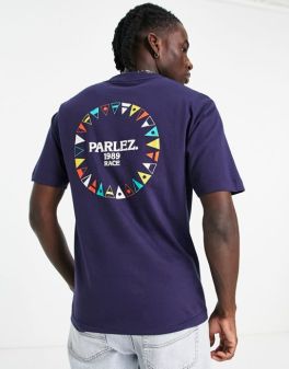 Multicolor Circle print on Back Men Tshirt