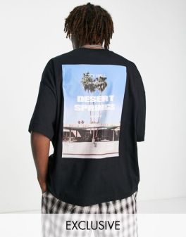 Black Back Printes Tshirt