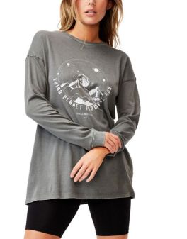 Grey Women Long Top