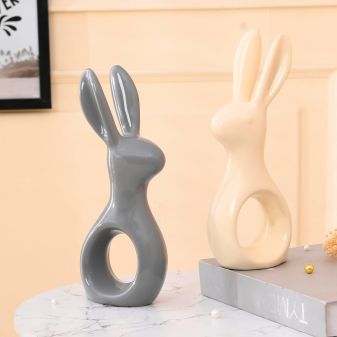 Elegant Bunny Sculptures