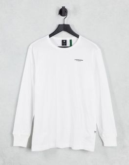 White Tshirt with Black Print - Long