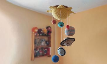 Cosmic Crochet Mobile
