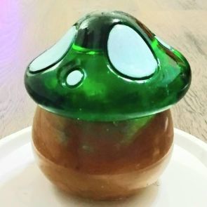 Green Mushroom Jar