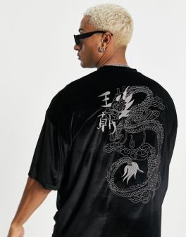 Black Printed Tshirt